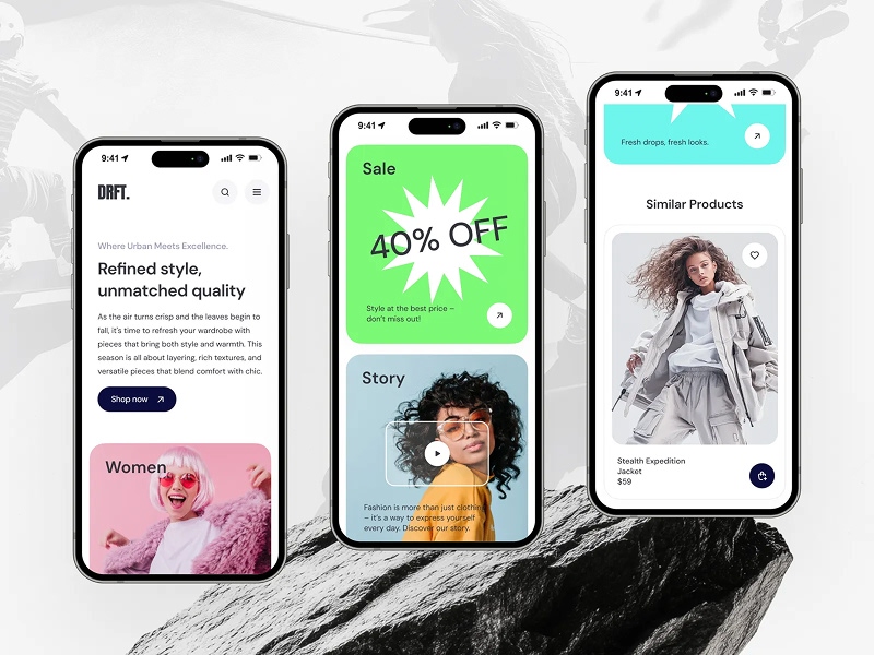 Sklep internetowy - widoki responsywne