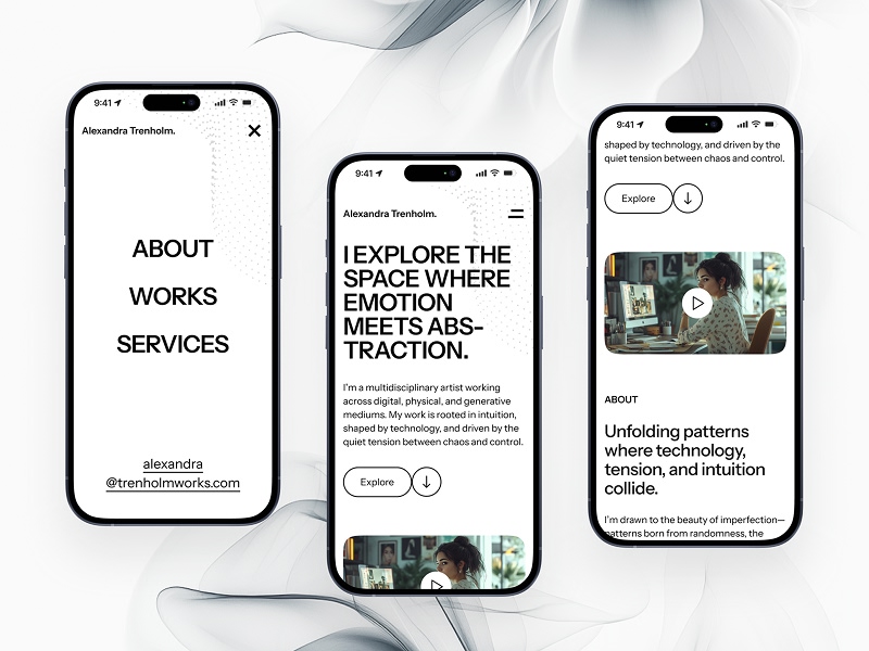 Widoki mobilne strony internetowej