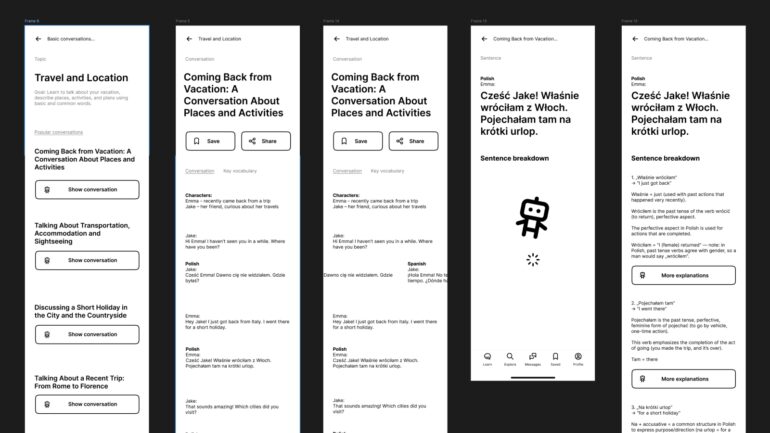 Makieta funkcjonalna aplikacji mobilnej