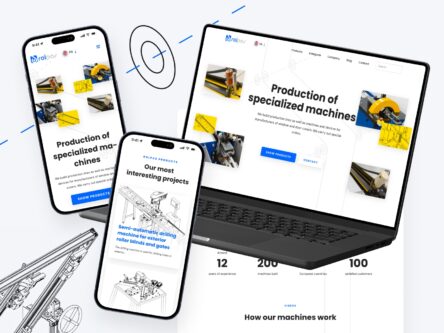 Strona internetowa dla firmy produkcyjnej